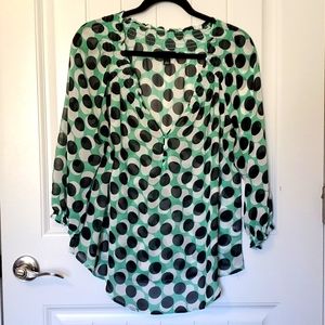 Green Polka Dot Shirt